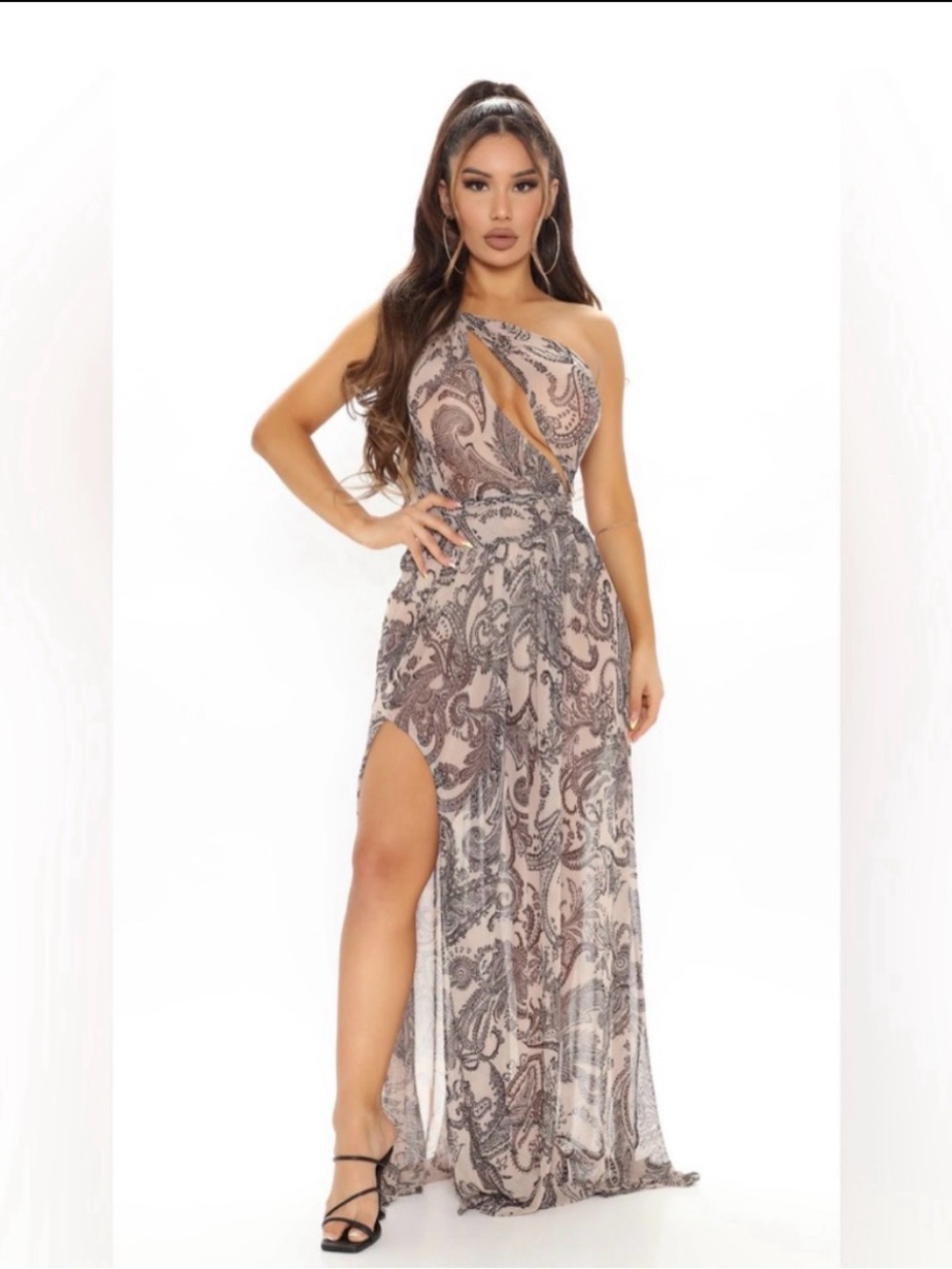 Fashion Nova Pretty In m Paisley Maxi Dress